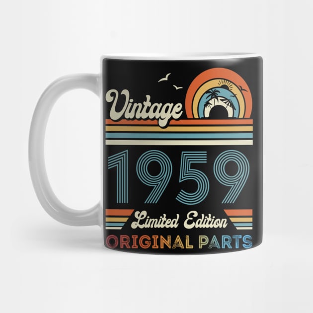 Vintage 1959 65th Birthday Gift For Men Women From Son Daughter.png by Davito Pinebu 